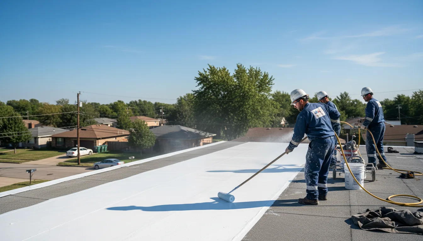 Commercial roof coating in Bellevue, IA near me